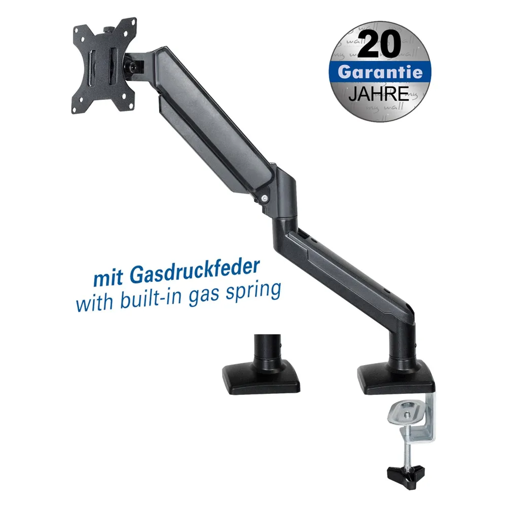 myWall Vollbeweglicher Monitorhalter mit Gasdruckfeder
