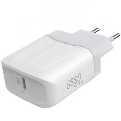 Wandladegerät Myway LL-T219 USB-C Power Delivery 20W Weiß Schnellladung