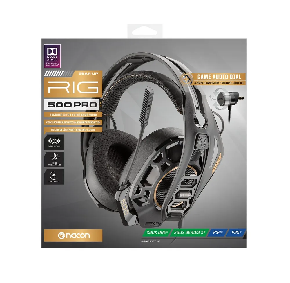 nacon NACON - RIG 500HC PRO [PS4/Xbox One/PC] Gaming-Headset