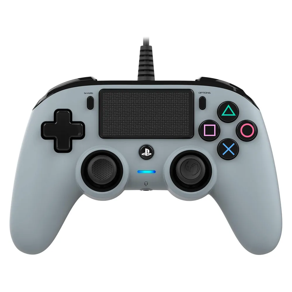 NACON PS4OFCPADGREY Gaming-Controller Grau USB Gamepad Analog / Digital PC