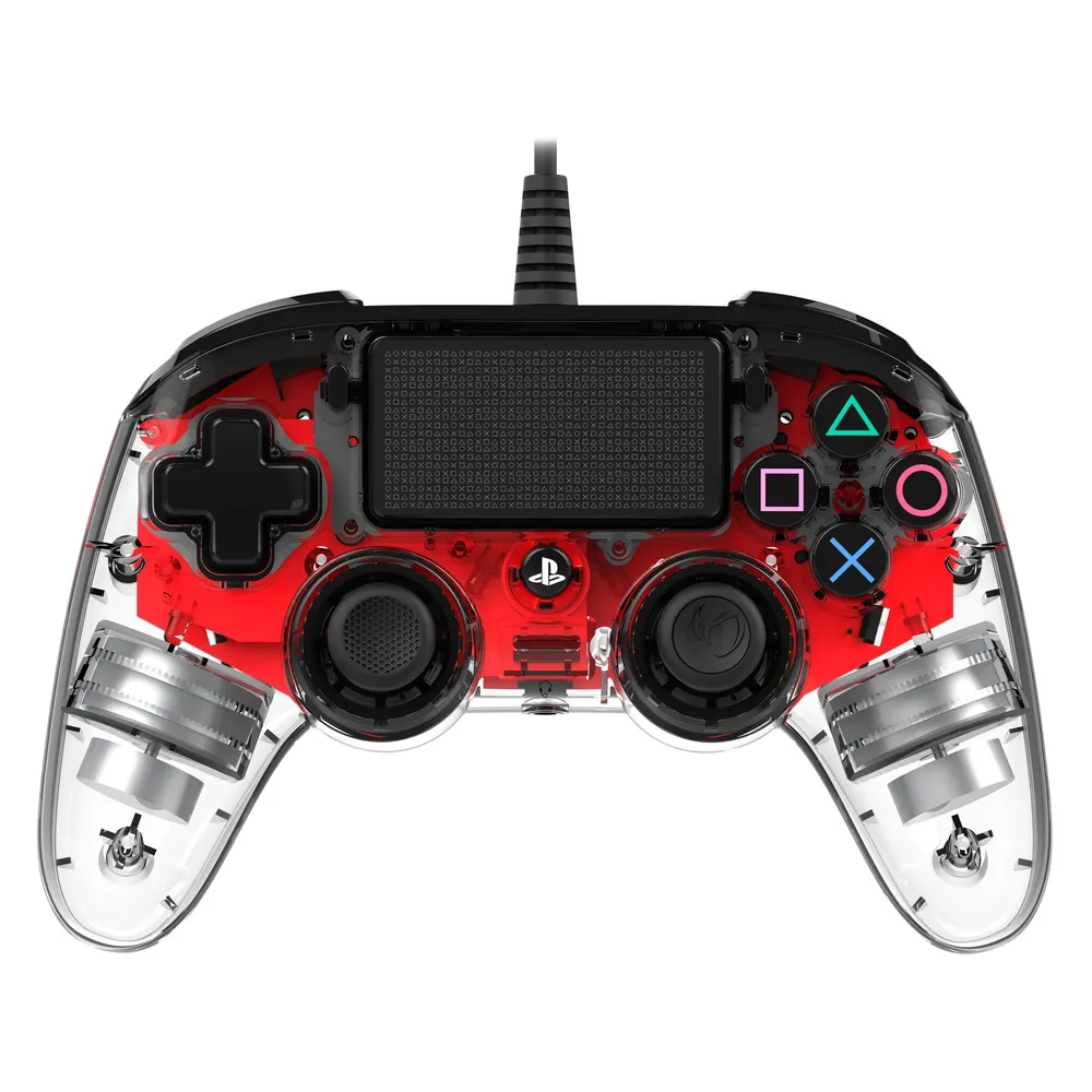 NACON PS4OFCPADCLRED Gaming-Controller Rot