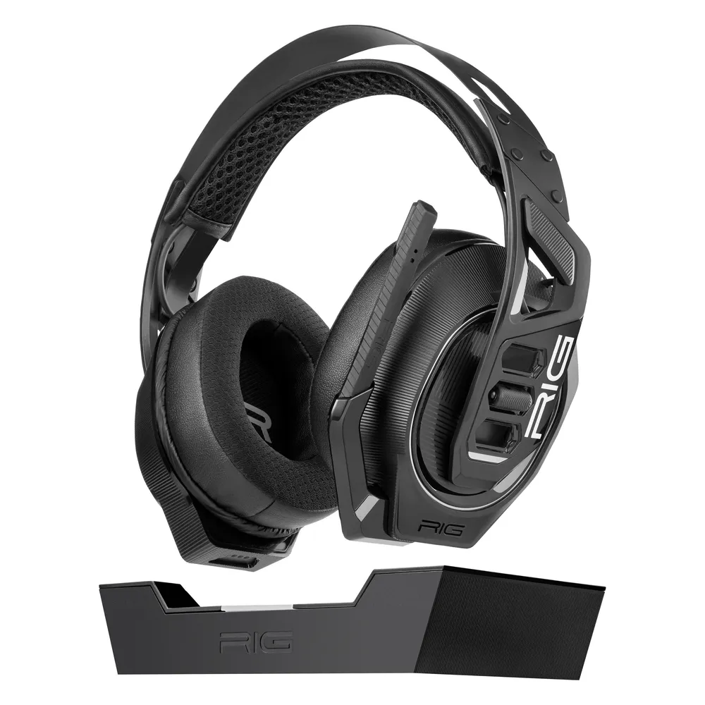 Kopfhörer NACON RIG 900 MAX HS kabellos Bluetooth Gaming mit Mikrofon Schwarz
