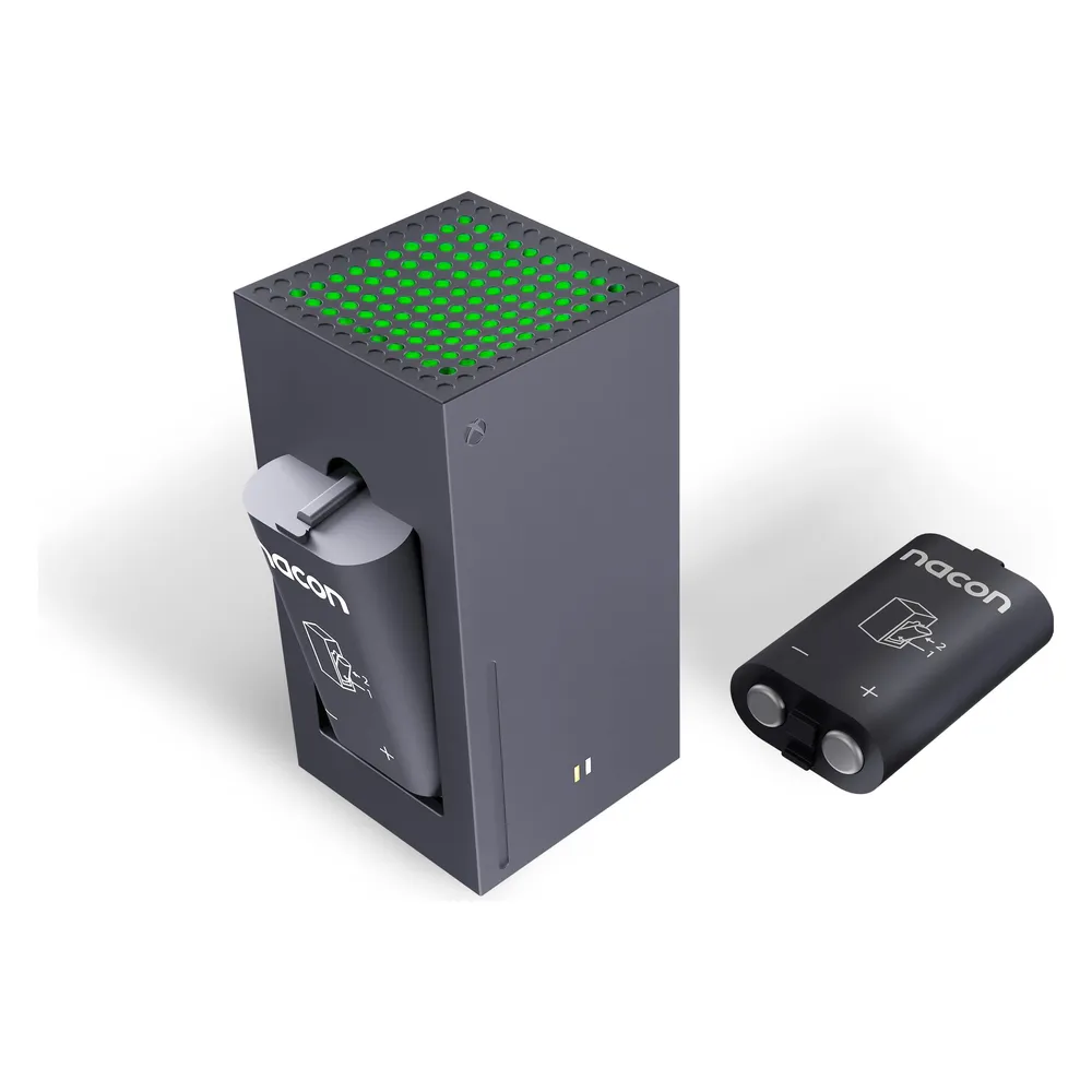 Batterieladegerät NACON XBXBATTERYBOX Xbox Series S X 2x1400 mAh Schwarz USB
