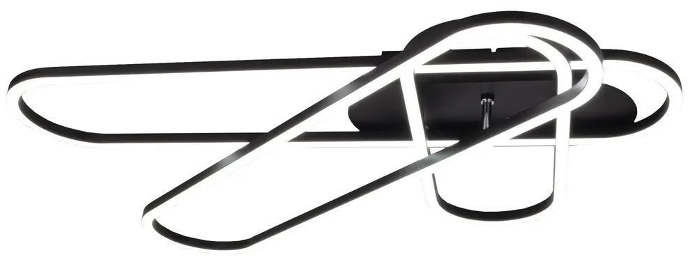 NÄVE LED-Deckenleuchte 1405822, 48W, 7200lm, CCT, schwarz