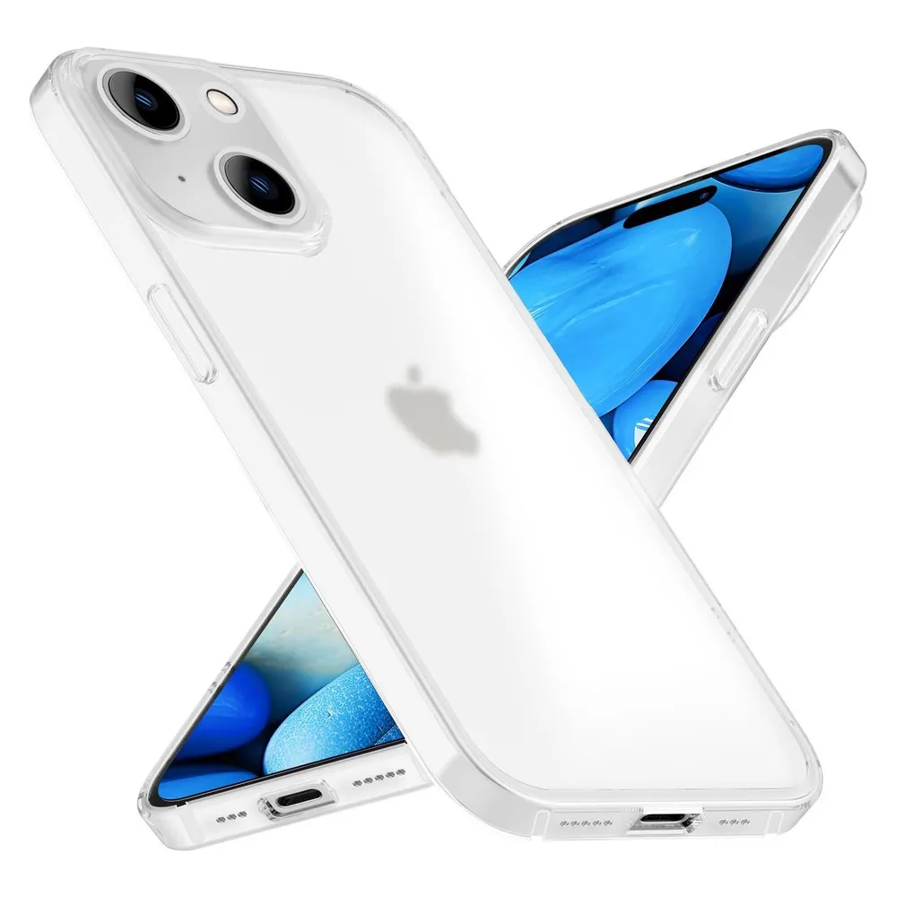 Nalia Halb-Klare Harte Hülle (Apple iPhone 15)