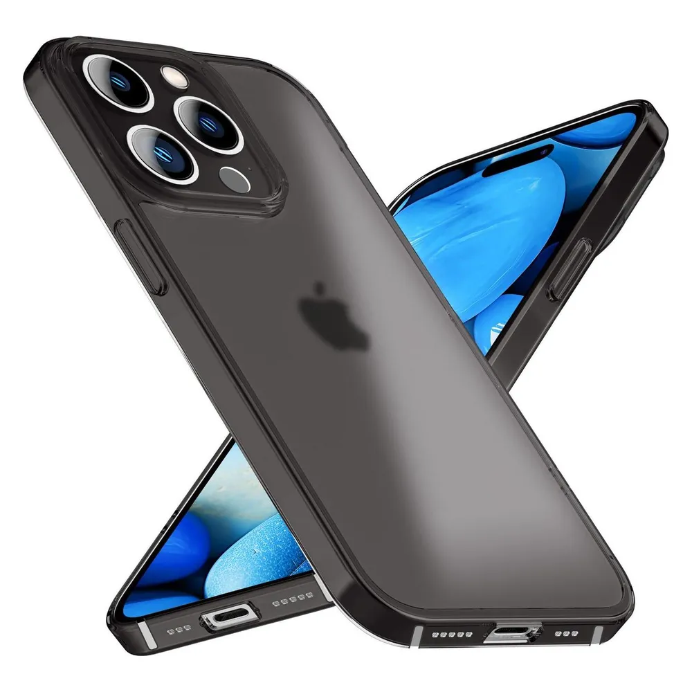Nalia Halb-Klare Harte Hülle (Apple iPhone 15 Pro)