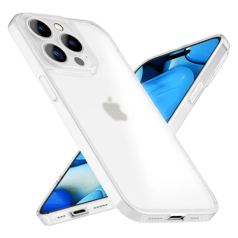 Nalia Halb-Klare Harte Hülle (Apple iPhone 15 Pro Max)
