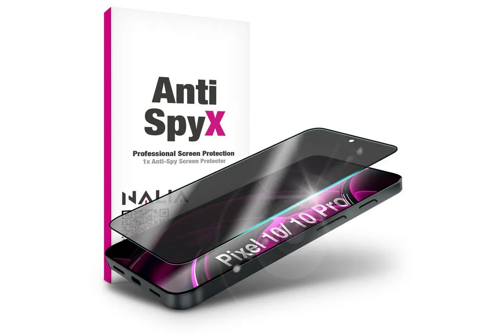 Nalia Schutzfolie Google Pixel 10,Google Pixel 10 Pro, Displayschutzglas 9H / Anti-Spy Privacy Glas / Diskreter Sichtschutz