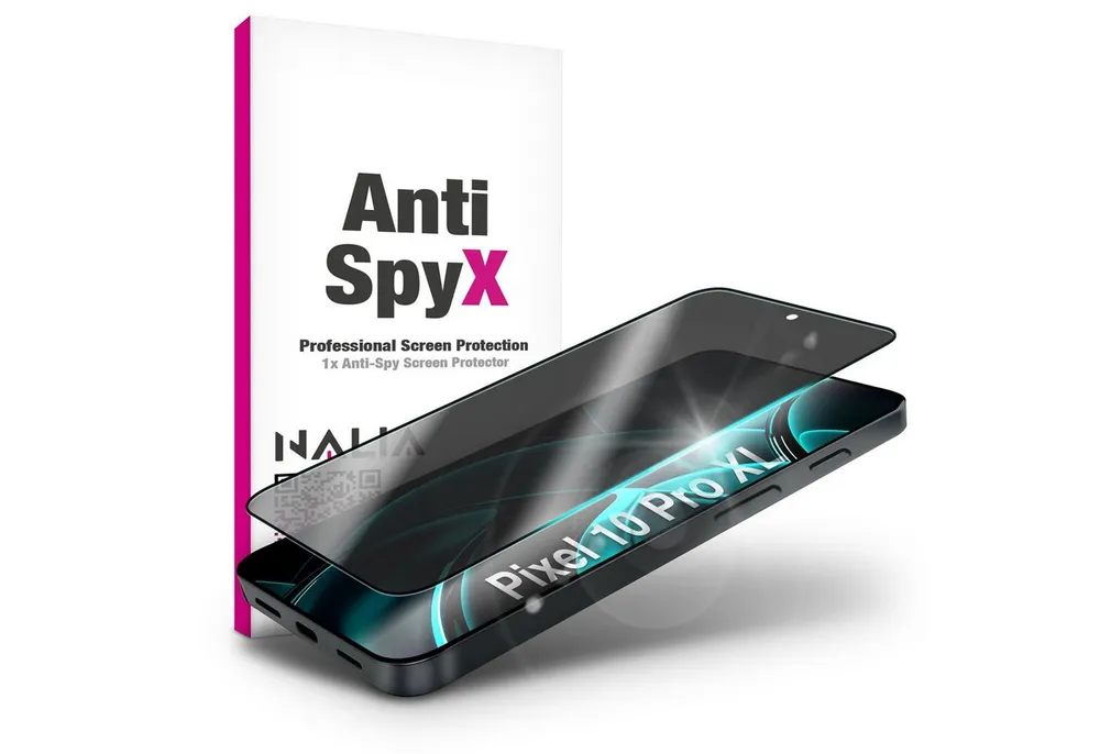 Nalia Schutzfolie Google Pixel 10 Pro XL, Displayschutzglas 9H / Anti-Spy Privacy Glas / Diskreter Sichtschutz
