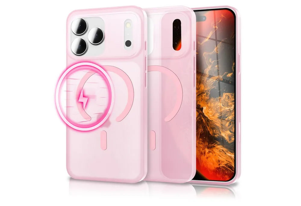 Nalia Smartphone-Hülle Apple iPhone 17 Pro 16 cm (6,3 Zoll), MagSafe Hülle / Extrem Dünn 0,3mm / Semi-Transparent / Fein Mattiert