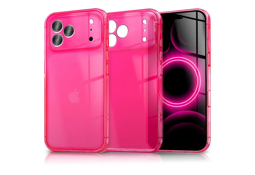 Nalia Smartphone-Hülle Apple iPhone 17 Pro Max 17,5 cm (6,9 Zoll), Leuchtende Neon Farbe / Durchsichtig / Anti-Gelb / Soft TPU & Flexibel