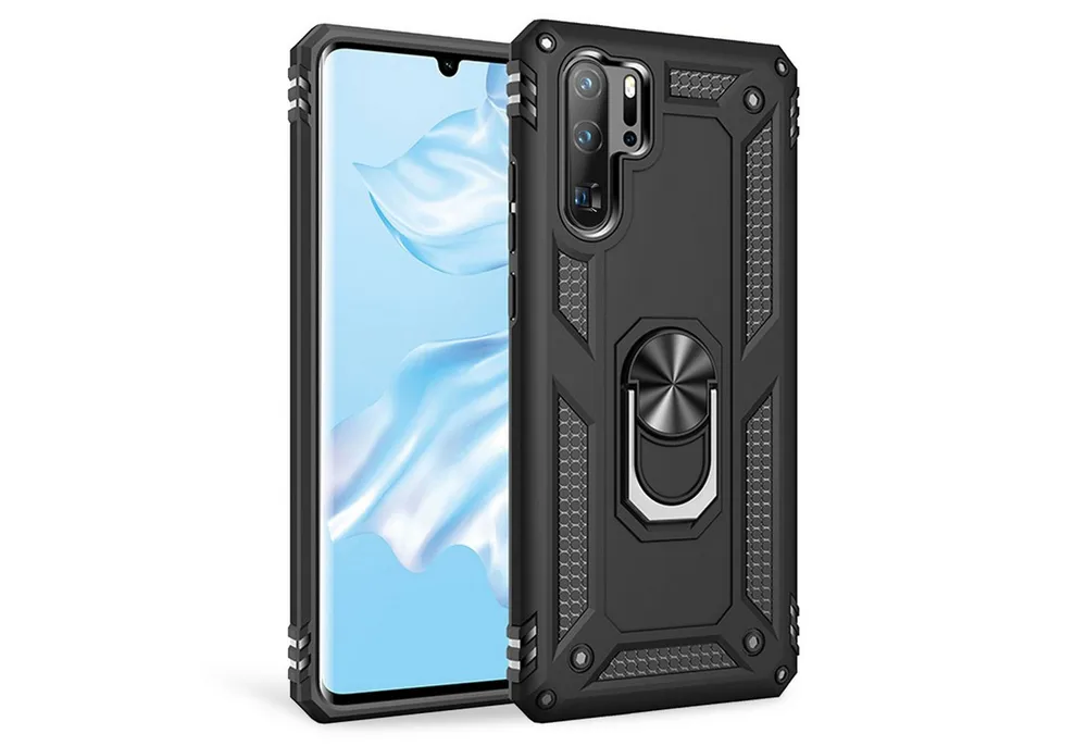 Nalia Smartphone-Hülle Huawei P30 Pro 16,5 cm (6,5 Zoll), Outdoor Military Style Hülle mit Ring / Extrem Schützend / Panzer Case