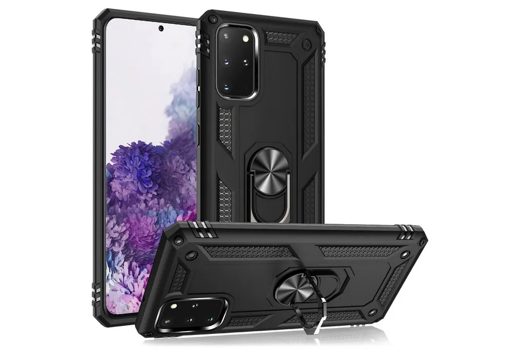 Nalia Smartphone-Hülle Samsung Galaxy S20 Plus 17 cm (6,7 Zoll), Stoßfeste Military-Style Ring Hülle / Extrem Schützend / Outdoor Case