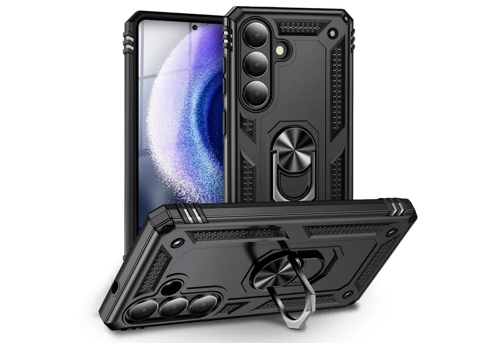 Nalia Smartphone-Hülle Samsung Galaxy S26 16 cm (6,3 Zoll), RINGDEFEND Case - Militär-Schutz, 360° Ring-Halter & Standfunktion