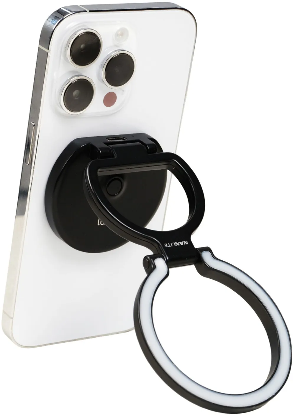 NANLITE lumo Smartphone-Ringleuchte m. cleverem Klappmechanismus polar