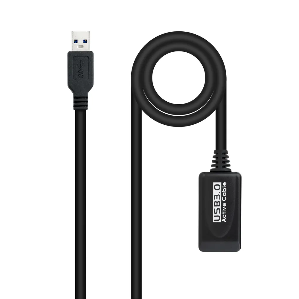 Nanocable USB 3.0 A/M-A/H 5m Schwarz Extender