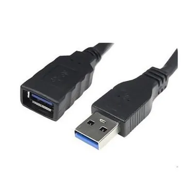 USB 3.0-Verlängerungskabel Stecker/Buchse, 1 m, Schwarz