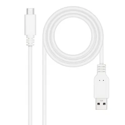 USB Kabel Nanocable 10.01.2101-W Typ-C zu USB-A 1m Weiß lade 3A 480Mbps