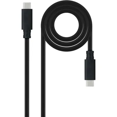 Nanocable USB-C 3.1 Stecker/Stecker-Kabel 1,5 m Schwarz