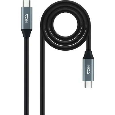 Nanocable USB-C 3.2 Gen2x2 Stecker/Stecker-Kabel 1 m Schwarz