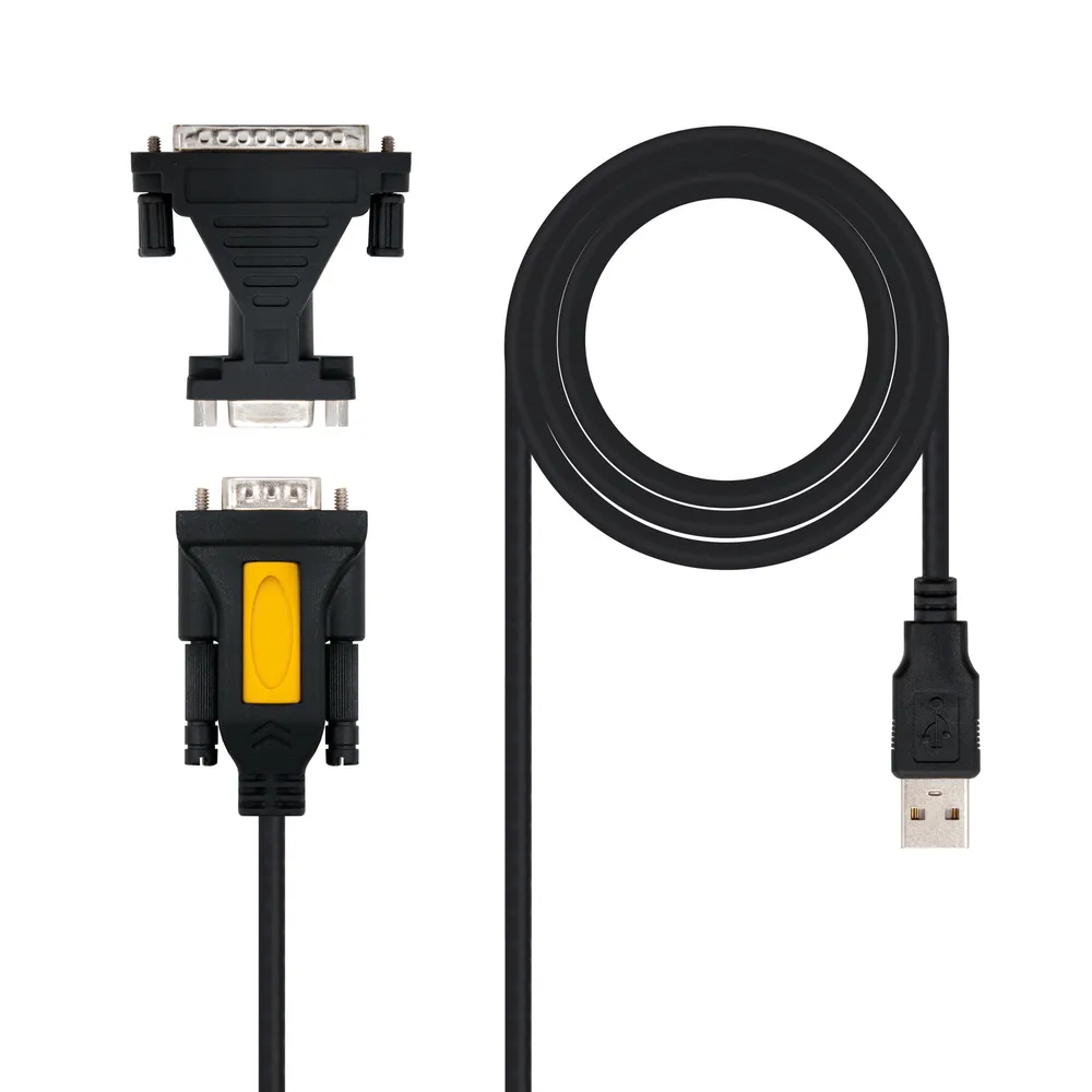 Nanocable USB-Typ-A-Stecker auf Stecker, serielles Druckerkabel, 1,8 m, Schwarz