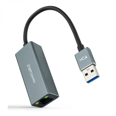 Nanocable USB 3.0 auf Gigabit Ethernet Adapter Aluminium