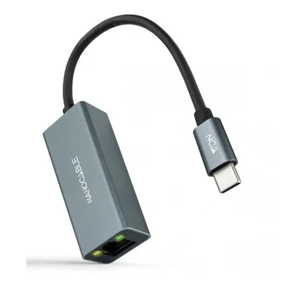 Nanocable USB-C auf Gigabit Ethernet Adapter Aluminium
