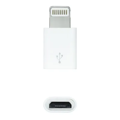 Nanocable Lightning-auf-Micro-USB-Adapter Weiß