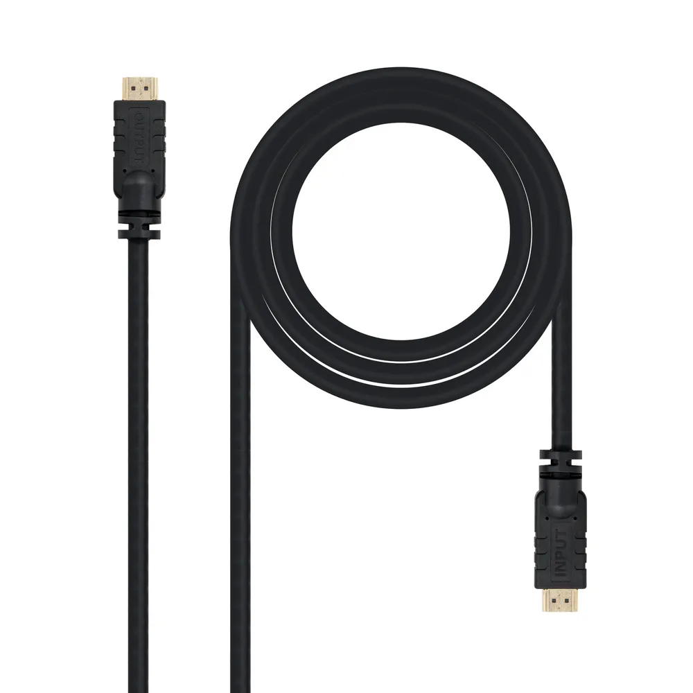 Nanocable HDMI-Kabel 1.4 Stecker/Stecker mit Repeater, 20 m