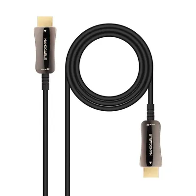 Nanocable HDMI-Kabel 2.1 AOC 8K Stecker/Stecker 10 m Schwarz