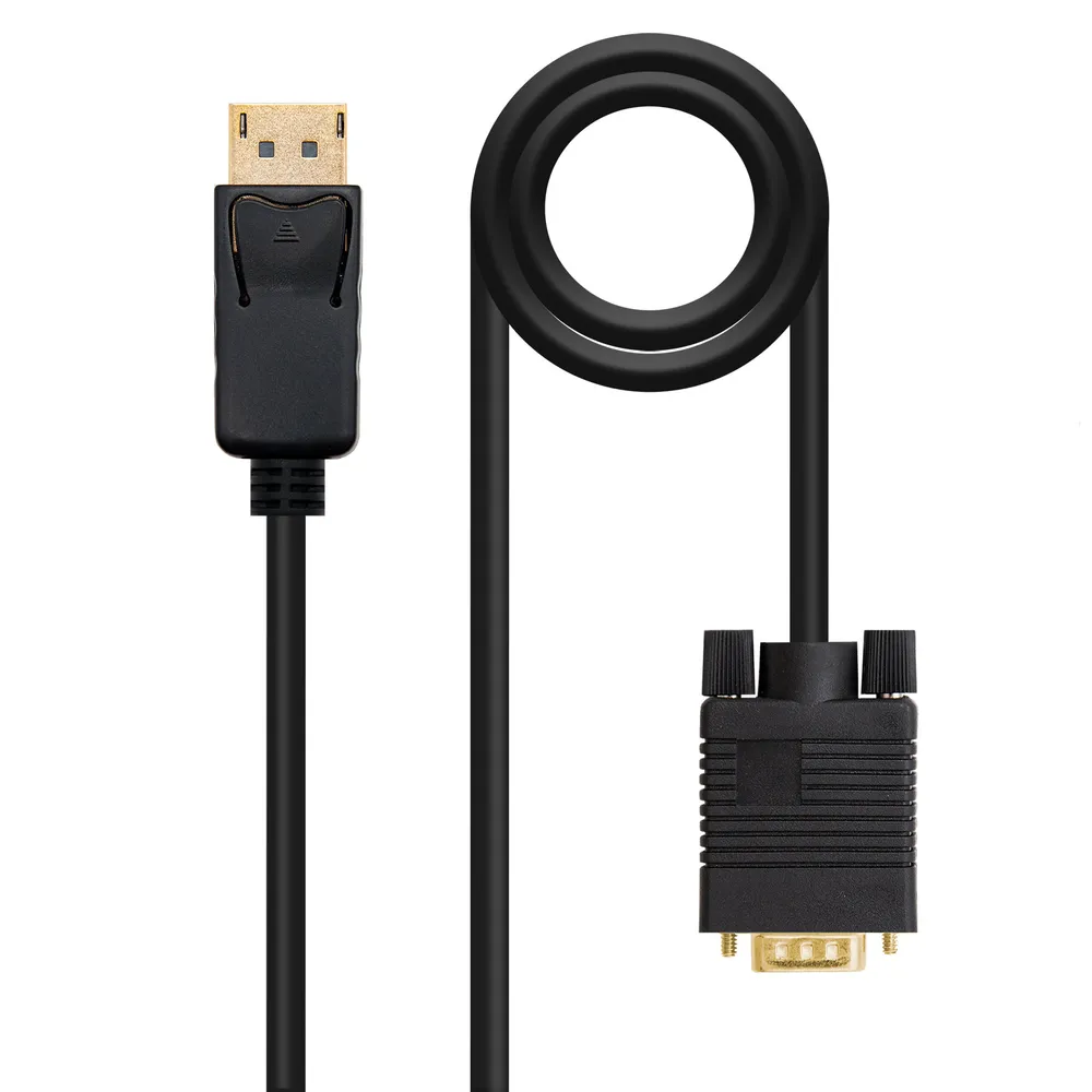 Nanocable DisplayPort-zu-VGA-Konverterkabel Schwarz 5 m