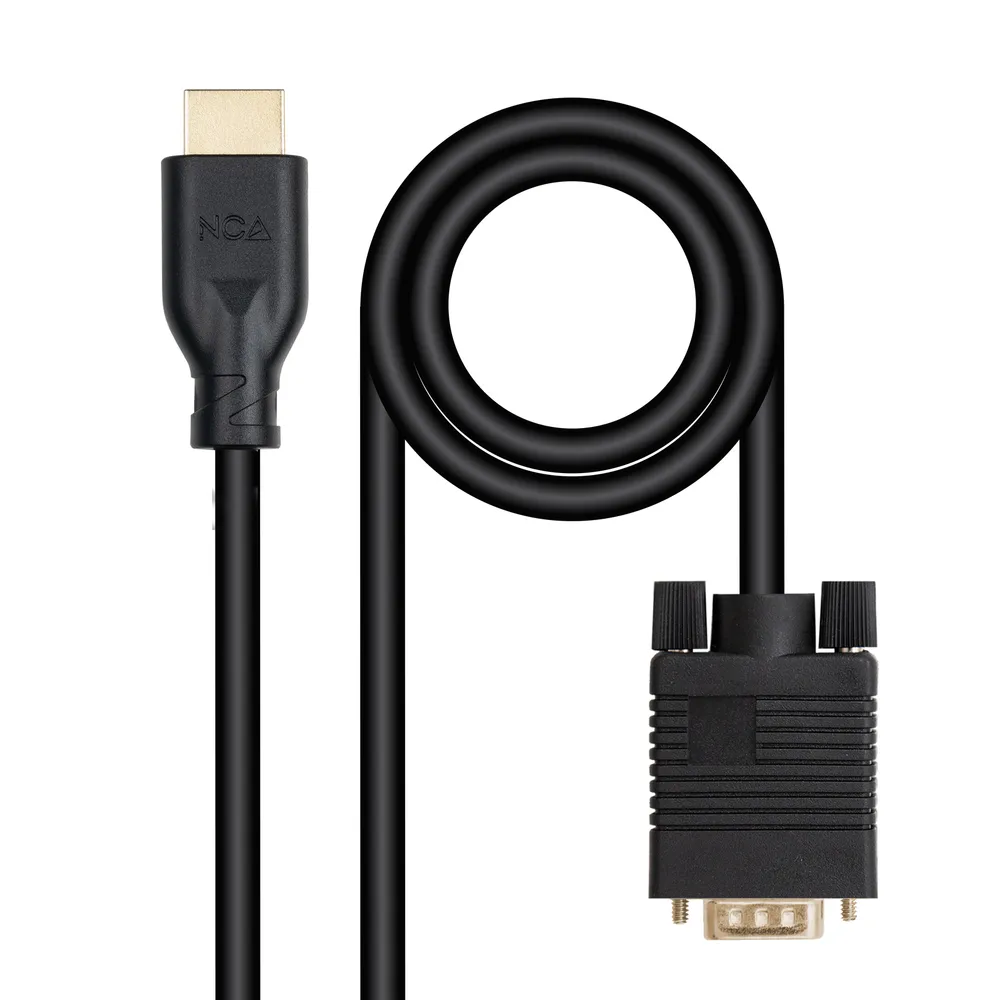 Adapterkabel Nanocable 10.15.4602 VGA/M HDMI/M 1,8m Schwarz Full HD