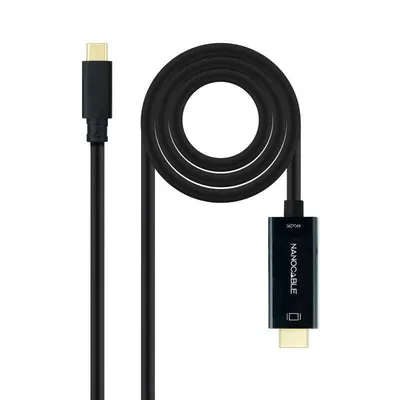 USB-C zu HDMI 1.4 4K 30Hz Konverter Nanocable 1.8m Schwarz