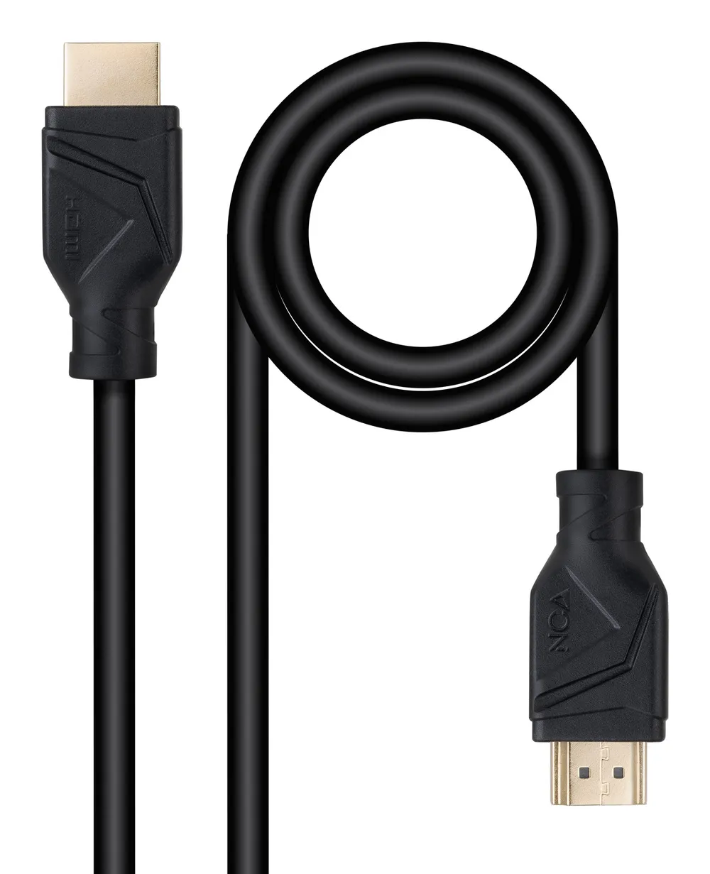 HDMI 2.1 Nanokabel Schwarz 1 m 8K@60Hz 48Gbps CCS
