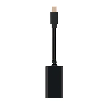 Nanocable Mini DisplayPort-Stecker auf HDMI-Buchse-Adapterkabel, 15 cm, Schwarz