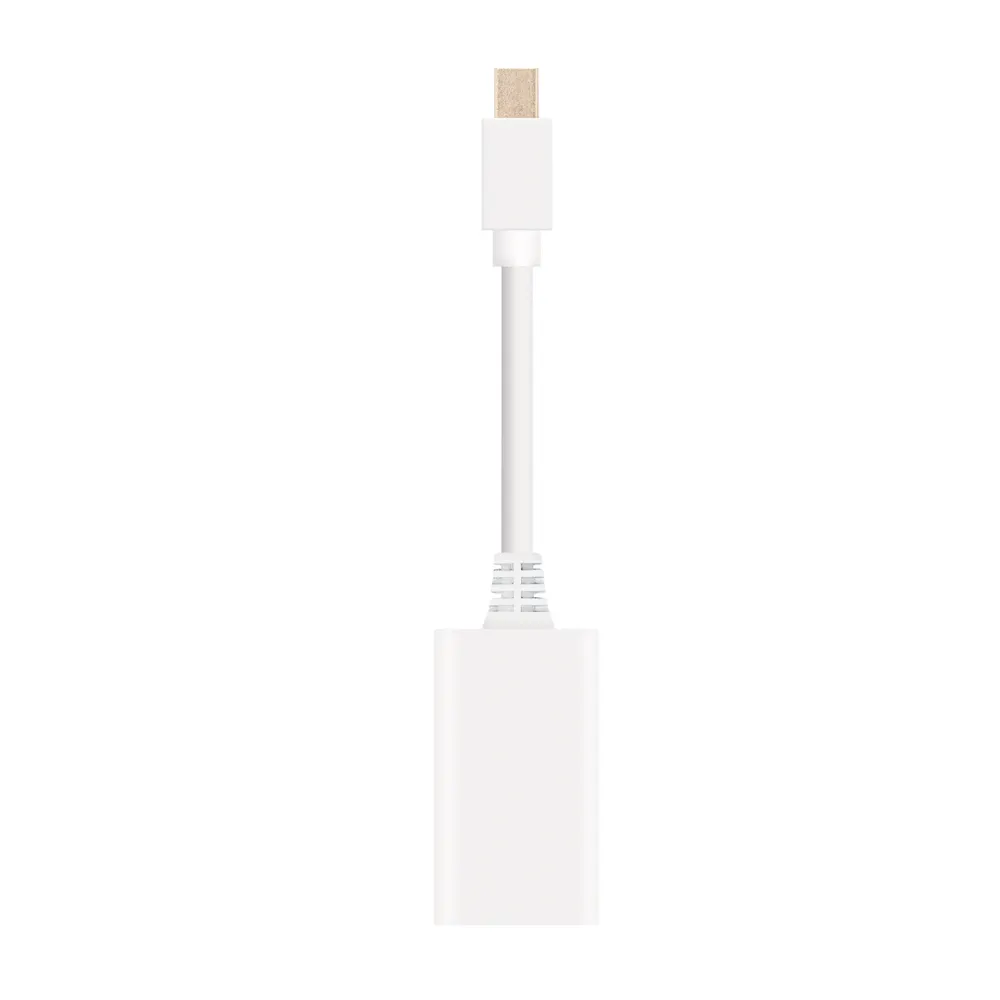 Mini DisplayPort auf HDMI Adapter Nanocable Weiß 15cm Passiver Konverter RoHS Mini DP HDMI