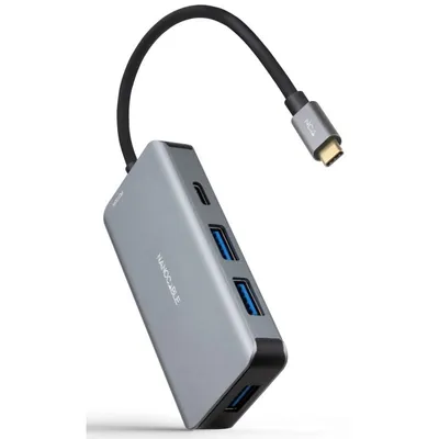 Nanocable Docking Hub 5 in 1 USB-C auf USB 3.2/USB-C/USB-C PD