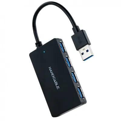 Nanocable 10.16.4403 Hub 4x USB 3.0 Schwarz