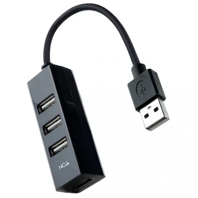 Nanocable 10.16.4404 Hub 4x USB 2.0 Schwarz