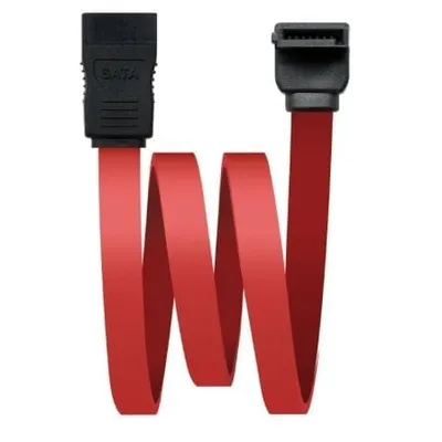 Nanocable SATA-Kabel 10.18.0202-OEM 0,5 m, rot, Stecker/Stecker, abgewinkelter Stecker, SATA II, 3 Gbit/s