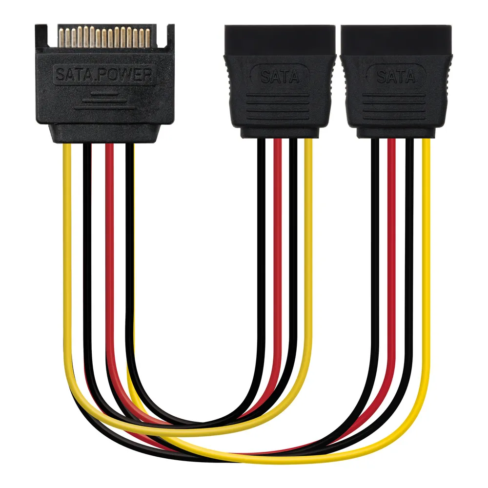 Nanocable SATA-Kabel Power SATA/M/2xSATA/H 20 cm