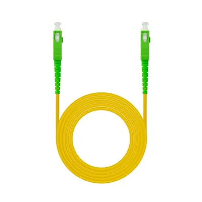 Nanocable Glasfaserkabel SC/APC auf SC/APC Singlemode Simplex LSZH 40m Gelb