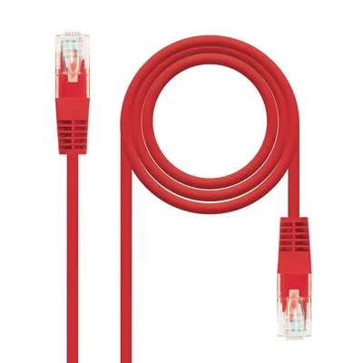Nanocable Netzwerkkabel RJ45 UTP Cat.6 25cm Rot