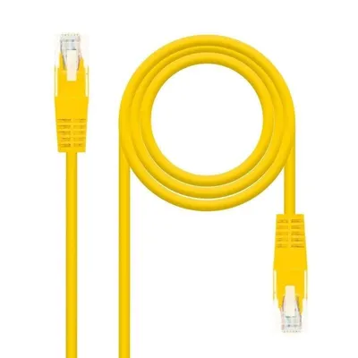 Netzwerkkabel Nanocable RJ45 Cat.6 UTP 25cm Gelb OFC AWG24