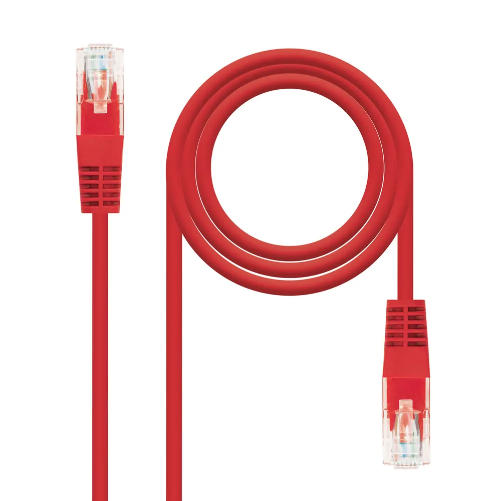 Nanocable Netzwerkkabel RJ-45 UTP AWG24 Cat.6 50cm Rot