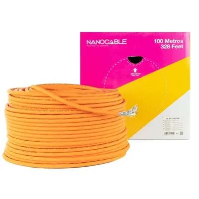 Nanocable Coil-Netzwerkkabel Cat.7 SFTP PIMF AWG23 100 m Orange