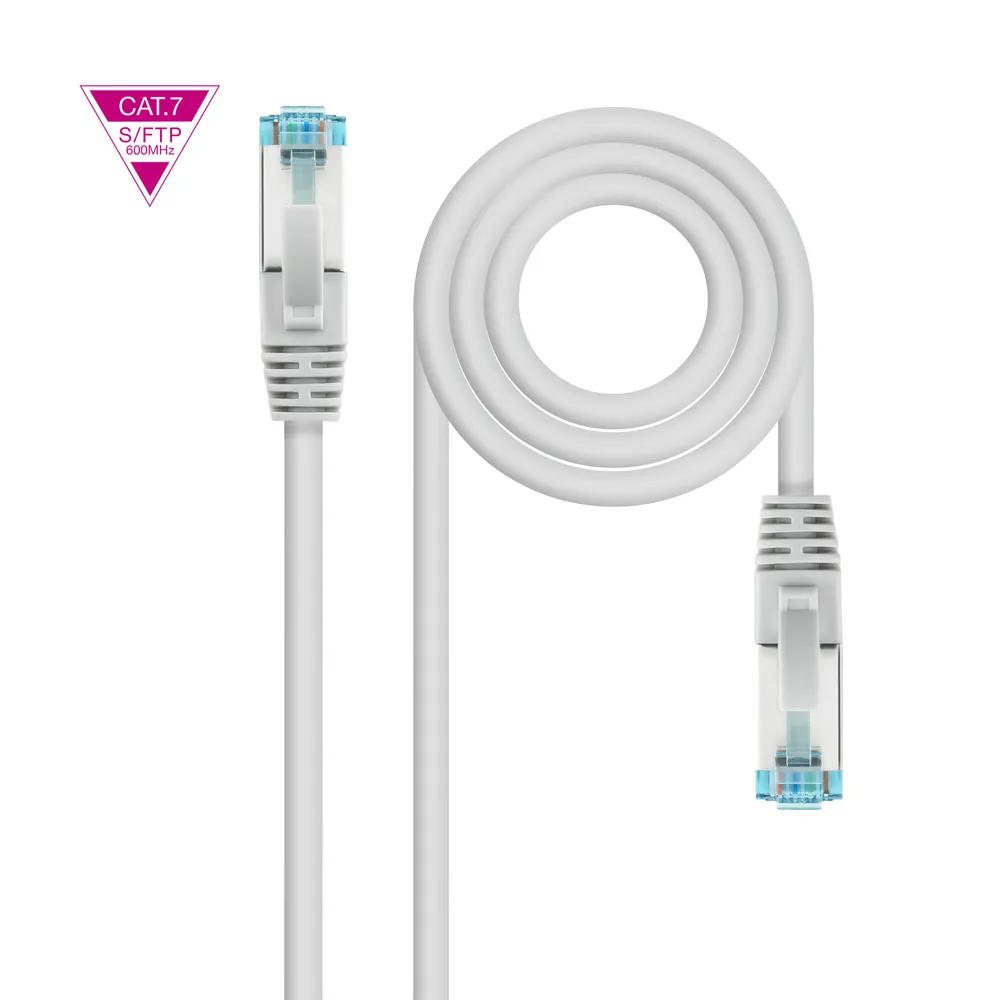 Nanocable SFTP-Netzwerkkabel RJ45 Cat.7 LSZH PIMF AWG26 2 m Grau