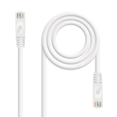Nanocable Netzwerkkabel RJ45 UTP LSZH Cat.6A 25cm Weiß