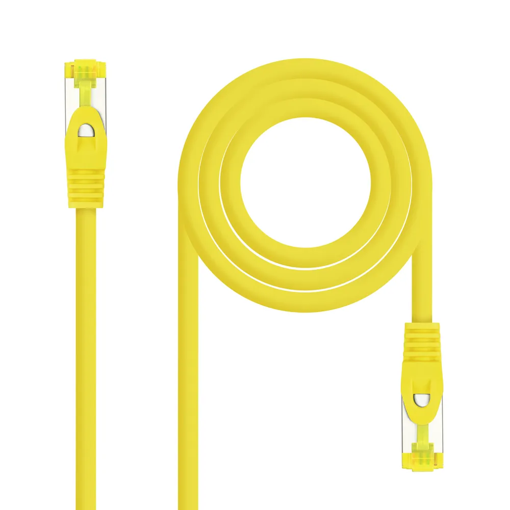 Netzwerkkabel Latiguillo Nanocable RJ45 LSZH CAT.6A SFTP AWG26 Gelb 30 cm