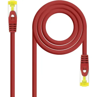 Nanocable Ethernet-Netzwerkkabel Rj45 LSZH Cat.6A SFTP AWG26 1 m Rot